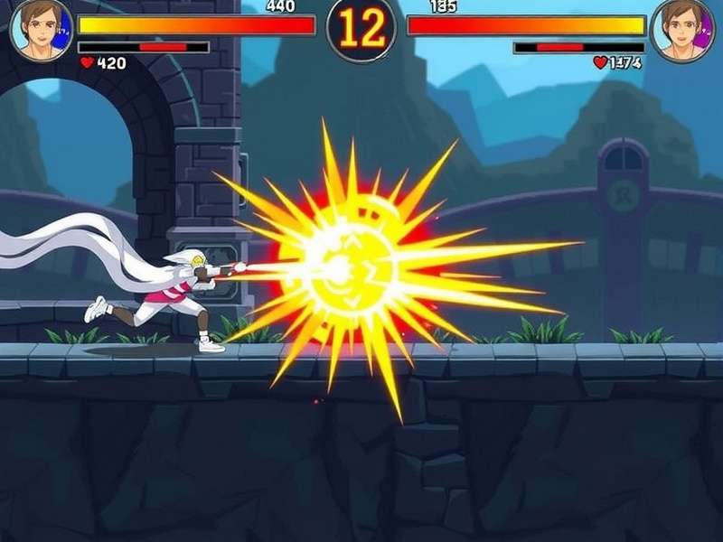 Divine Dash Master gameplay screenshot showing a character performing a dash attack